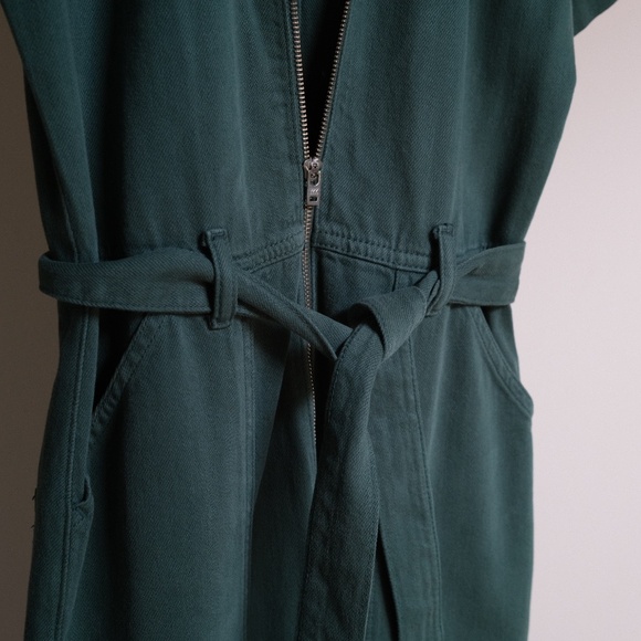 Reformation green denim jumpsuit - Picture 5 of 7
